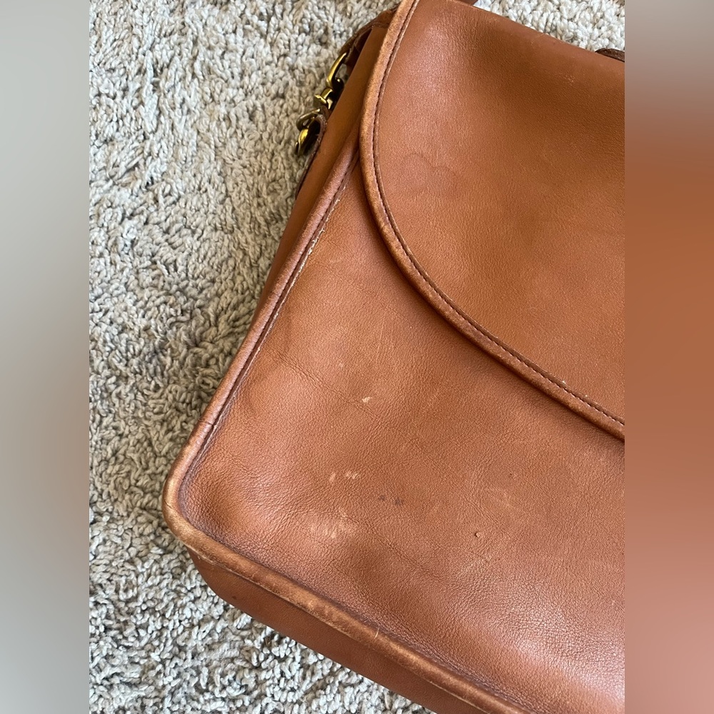 Vintage COACH Crossbody Laptop Messenger Bag - Picture 3 of 8